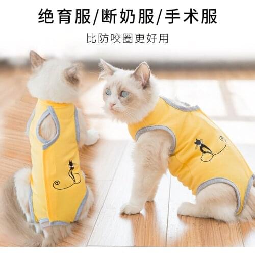 Kitten Clothing Anti Licking Sterilization Suit Operation Suit Pet Supplies Mother Cat Weaning Suit Thin And Breathable