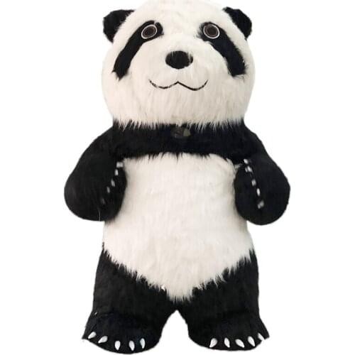 Halloween 2M/2.6M/3M Inflatable Chinese Panda Bear Mascot Costume Suits Advertising Cosplay Party Game Drsss Adults Santa Dress