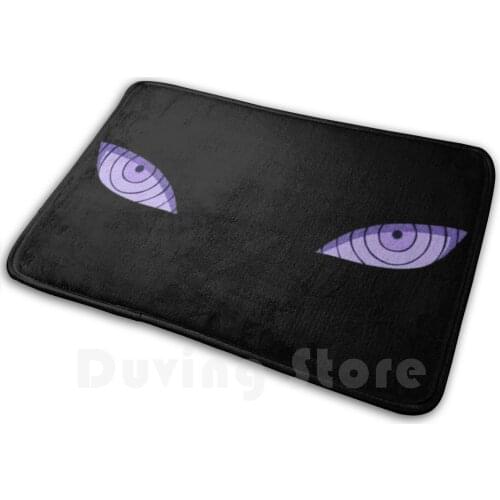 Rinegan Mat Rug Carpet Anti-Slip Floor Mats Bedroom Rinnegan Sharingan Amaterasu Susasno Mangekyou Uchiha Senju Shinobi Anime