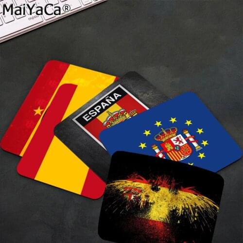 MaiYaCa New Designs Spain Coat of Arms Flag Keyboard Gaming MousePads Smooth Writing Pad Desktops Mate gaming mouse pad