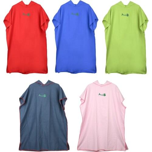 Multicolor Beach Surf Poncho 109x88 cm Outdoor Sports Quick-drying Absorbent Cloak for Adult