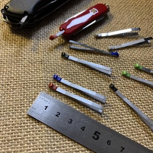 Multicolor Stainless steel A.6142 small tweezers A.3642 large tweezers for Victorinox 58 65 74MM Swiss Army Knife 84 91 111 130M