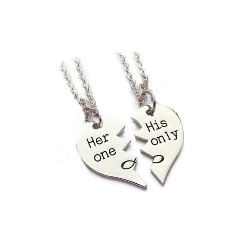 Fashion necklace her one his only infinity lovers necklace Pendant N207