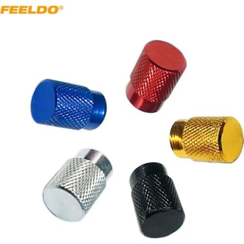 MOTOBOTS 4Pcs Aluminum Alloy Car Wheel Tire Valve Stem Caps Dust Covers 5-Color #FD-5483