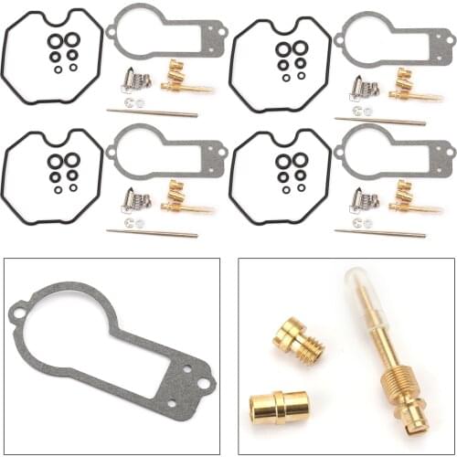 Artudatech Set of 4 Carburetor Rebuild Kits For Honda CB750F 1977-1978 CB750K 1978 CB750 Motorcycle Accessories Parts