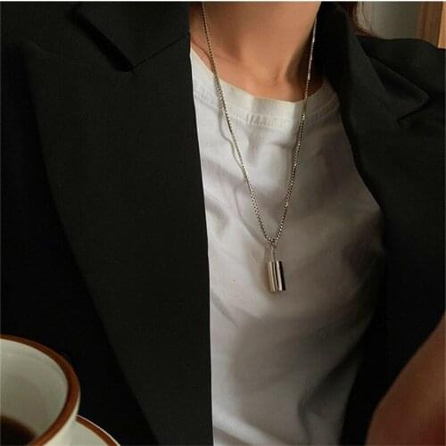Miuoxion Wholesale Retro Lock Necklace Simple Temperament Fashion Jewelry For Women Feature Namour Charm Gift All Seasons