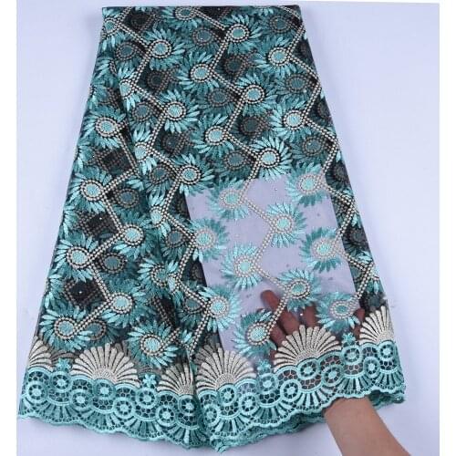 Factory Price French Mesh Net Lace Fabric High Fashion African Lace Fabric With Stone For Nigerian Every Dress Lace Fabric F1144