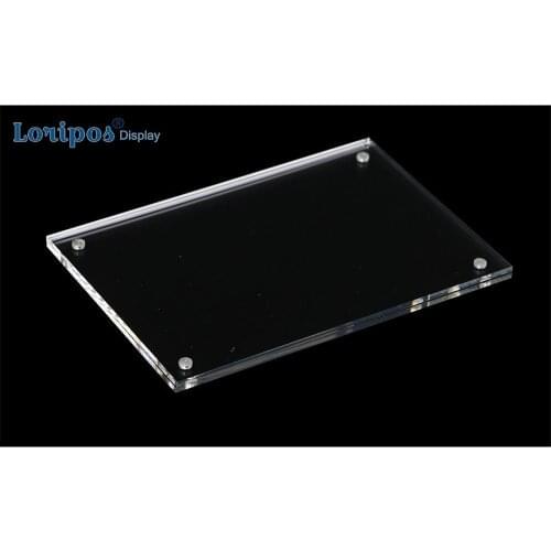 Transparent Magnet Plexiglass Frame Film Acrylic Fridge Magnet Picture Frames Photo Card Holder Refrigerator Photo Magnet Frame