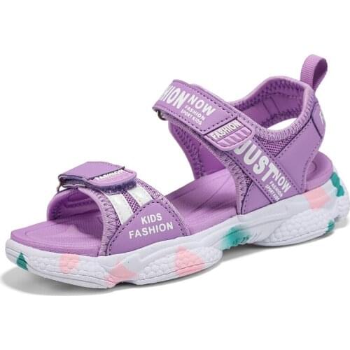 Open Toe Sandals Kids Girl Breathable Walking Shoes Quick Dry Antiskid Sandals Children Boy Summer Outdoor Slippers for School