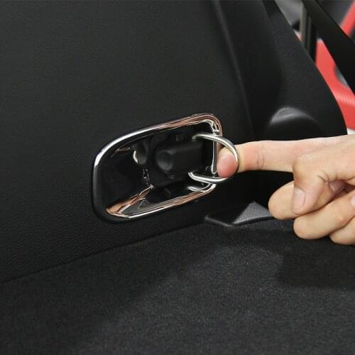 SHINEKA Car Interior Accessories Styling Trunk Tail Box Hook Decoration Ring Fit For Jeep Compass 2017 ABS