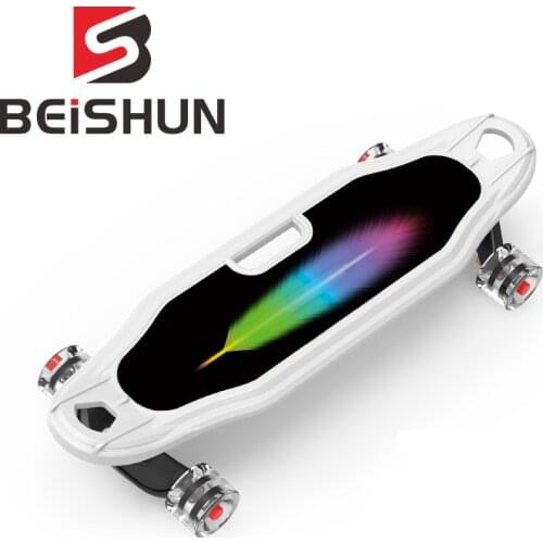 Beginner Skateboard Four Round Flash Wheel Children Skateboard Adult Long Board Fish Board