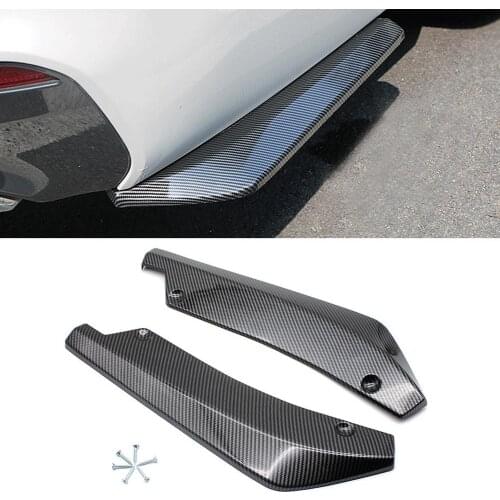 Universal Car Bumper Strip Carbon Fiber Enveloping Anti-collision Spoiler Protector Corner Edge Guard Anti-Kras Car Styling 2021