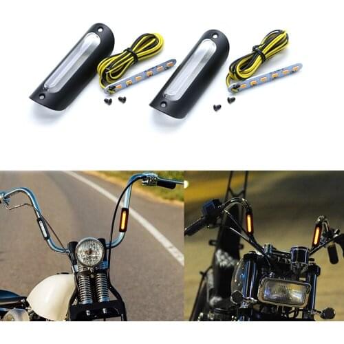 Universal Motorcycle Highway Bar Switchback Driving Light White Amber LED For Crash Bars For Motor Touring
