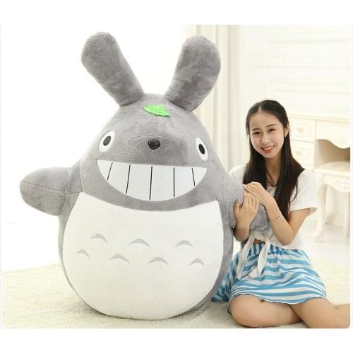 [Funny] Super size 180cm Soft Cartoon neighbor totoro Full fill Plush Toy Giant Animal Stuffed Pillow Girl Doll kids gift
