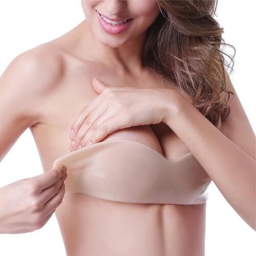 1pc Women Silicone Push Up Bras For Dress Wedding Party Self Adhesive Strapless Bra Pads Sexy Lingerie Femme Sticky Nipple Cover