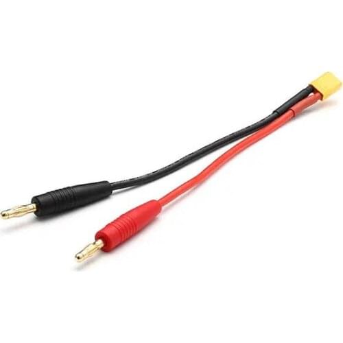 10PCS XT30 Connector to Banana Plug 4mm Battery Connectors Charging Cable