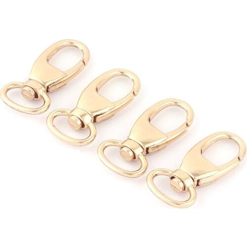 13mm Antique Gold Swivel Clasp Claw,Swivel Hook Dog Hook,Lobster Snap Clasp Purse Bag Handbag Webbing Leather Craft Strap Clip