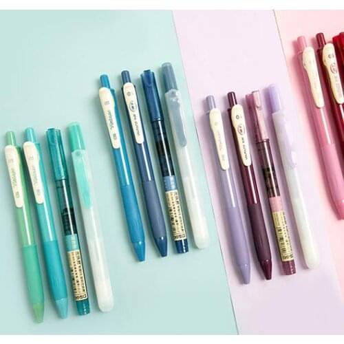 4pcs Vintage Color Gradient Pens Set, Quick Dry Gel Ink Pen and Fluorescent Highlighter Marker Drawing Paint Office School A6458