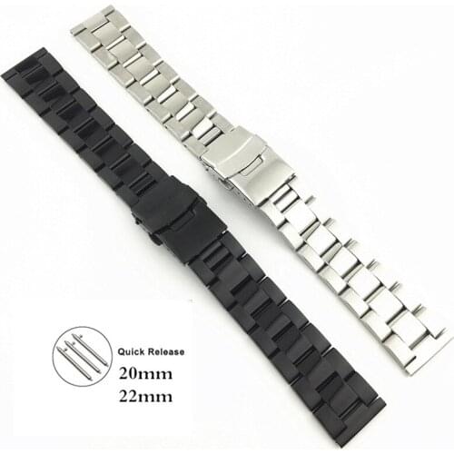 Bracelet for Samsung Galaxy watch 22mm 20mm Button adjustment stainless steel wristband strap metal band for Samsung Gear S3