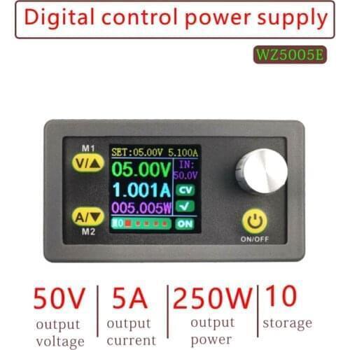 Digital Control DC-DC Buck Converter CC CV 50V 5A 5V 12V 24V Adjustable Regulated laboratory power supply Module Volt meter AMP