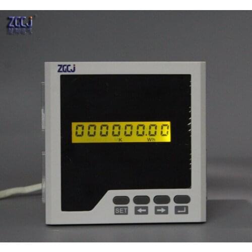 CJ-D3Y 0-999999.99 kWh MWh 1-phase LCD display single phase KWh panel meter with RS485 communication function electricity meter