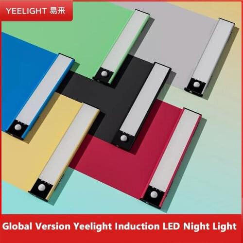 Global Version Yeelight Induction LED Night Light USB Rechargeable Magetic Design Smart Human Motion Sensor Wardrobe Cabinet