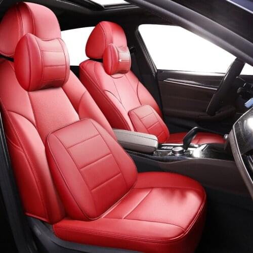 FeKoFeKo Custom Leather car seat covers For BMW 3/4 Series E46 E90 E91 E92 E93 F30 F31 F34 F35 G20 G21 F32 F33 F36 car seats