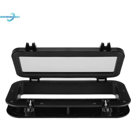 Marine Boat Yacht RV Porthole ABS Plastic Rectangular Hatches Port Lights Replacement Waterproof Windows Port Hole Portlight
