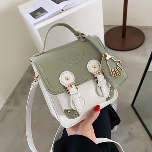 2021 new hit color messenger bag trendy mobile phone bag retro Cambridge bag female bag fashion handbag hot sale