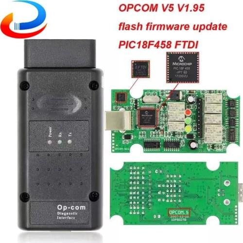 Opcom V5 V1.95 2014V PIC18F458 FTDI For Opel OBD2 Scanner flash firmware update op com OBD OBD2 Car Diagnostic Auto Diagnostic