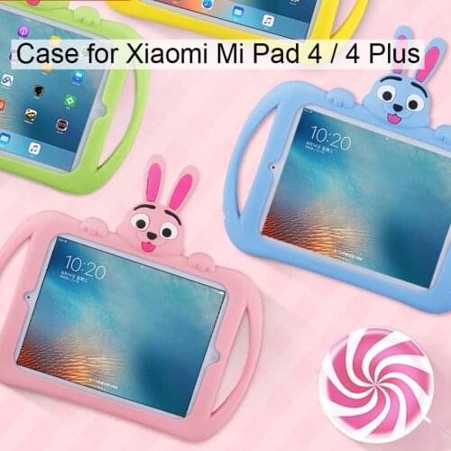 Luxury Silicon Tablet Case for Xiaomi Mi Pad 4 plus 10.1 Soft Cute Stand Kids Cover for Xiaomi Mipad 4 Case Mi Pad4 8 inch Coque