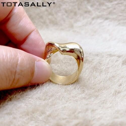 TOTASALLY Designer Women Finger Ring Stylish Twisted Top Alloy Rings Female Jewelry anillos de mujeres Dropship