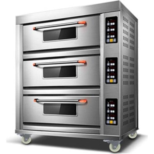 Three-layer electric oven Large Bread Oven Three-layer large-capacity cake oven Fully automatic multi-function baking machine