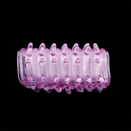 1PCS Lasting Delay Lock Penis Rings Finger Condoms Male Silicone Penis Sleeve Cock Ring Men Adult Sex Product Toys