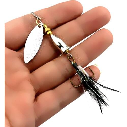 10pcs 6cm 6g Spinner Fishing Lures Trout Spoon Wobbers CrankBait Bass Carp Fishing Jig Metal Pesca Isca Artificial Hard Baits