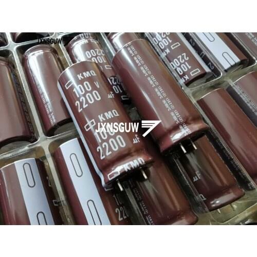 10PCS NIPPON KMQ 100V2200UF 22X50MM NCC long life electrolytic capacitor 2200UF/100V CHEMI-CON 105 degrees 100v 2200uf