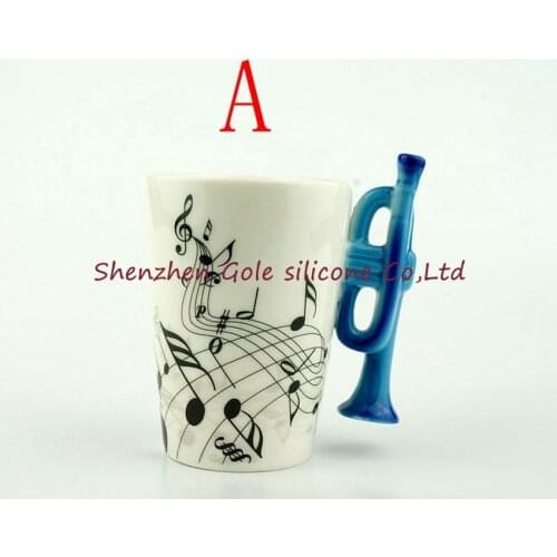 15pcs/lot Lovey Music Cup Mug Ceramic Milk Mug Staff Notes Piano Keyboard Ceramic Cup Porcelain Mug Coffee Cup Creative Gifts