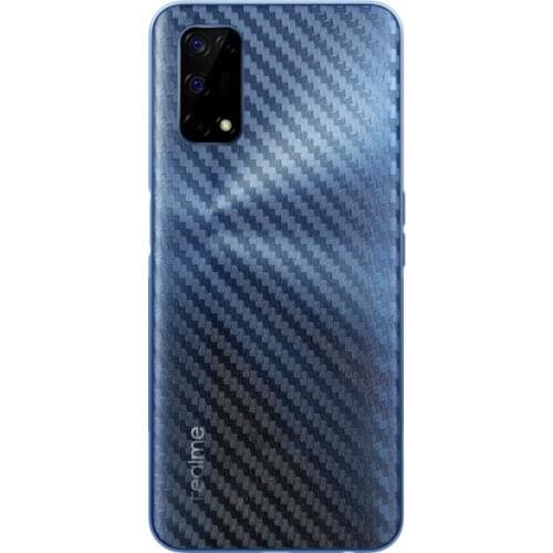 3D Carbon Fiber Decal Phone Back Skin for OPPO Realme Q2 Pro Q2i X7 Pro Ultra X3 XT GT Neo Narzo 10A 20 Pro 30A Wrap Sticker