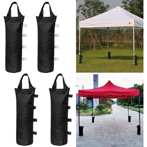 4PCS Windproof Canopy Tent Weights Sandbags Sand Bags with handle for Patio Beach Garden Camping Outdoor Activities 6x20in