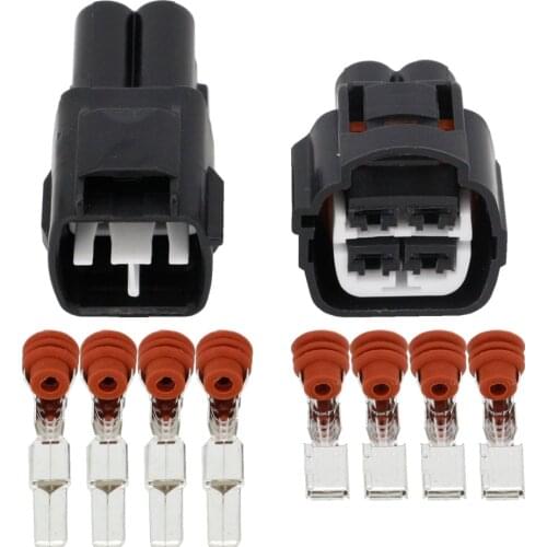 4 pin Automotive Connectors Waterproof Connector Terminal Block Plug Male to Female With Terminal DJ7041YB-4.8-11/21 4P
