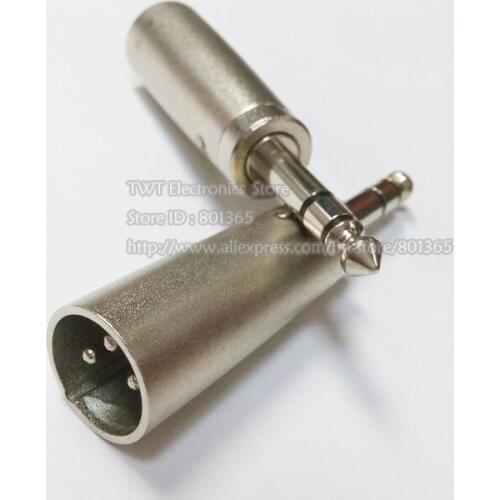 XLR 3Pin Male to 1/4" 6.35mm Male Stereo Microphone Adapter, 5pcs ,Free shipping