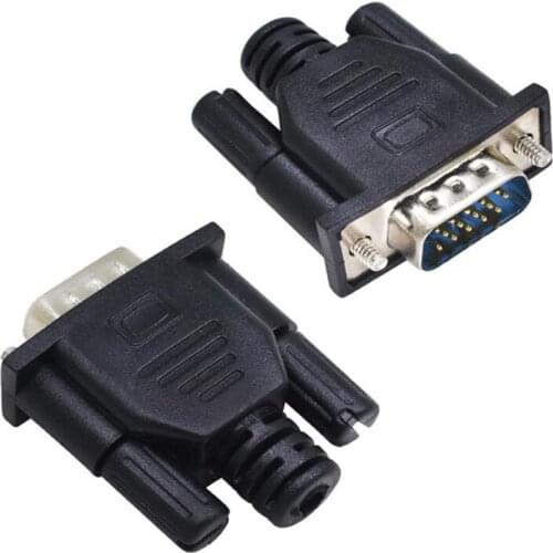 2PCS VGA Virtual Display Adapter Male Dummy Plug EDID Headless Ghost Emulator Lock Plate Connectors 1920X1080P@60Hz