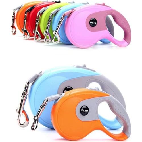 Automatic Extending Dog Leash Rope Pet Leash 3M 5M Durable Nylon Retractable Small Medium Dog Walking Leash Leads