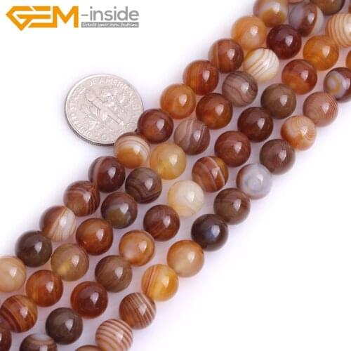 Natural Original Sardonyx Agates Carnelian Stone Beads For Jewelry Making 6-10mm 15inches DIY FreeShipping Wholesale Gem-inside