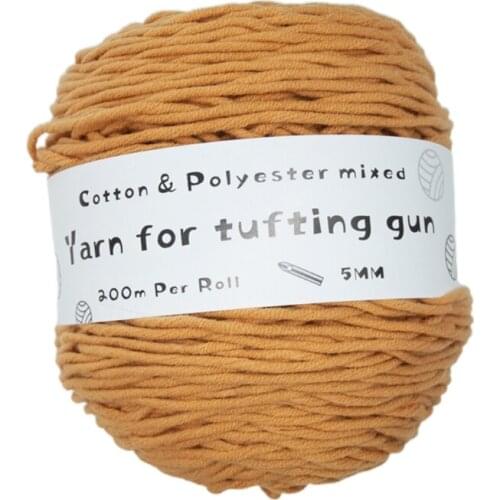 E56C Nature Wool Yarns Multi-color Optional DIY Craft Yarns Worsted Weight Yarn for Rug Punch Pompom Art Weaving Crochet and