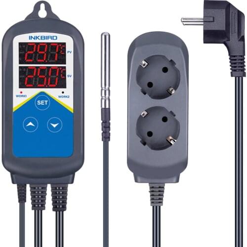 ITC-306T Pre-wired Electronic Heating Thermostat Temperature Controller and Digital Timer Controller Without Cooling Controlling