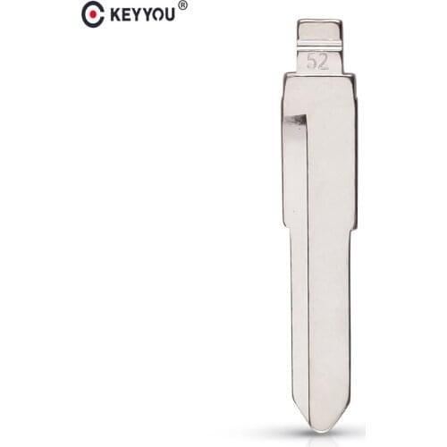 KEYYOU KD #52 KD Remote Uncut Blank Metal Blade Type 52# HU133R HU87 for Suzuki Swift Remote Car Key Remote Blade Replacement