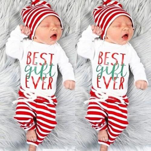 Christmas Newborn Baby Boys Girls Outfit Romper Long Sleeve Jumpsuit Boys Girls Unisex Holiday Ropa Toddler Drop Ship