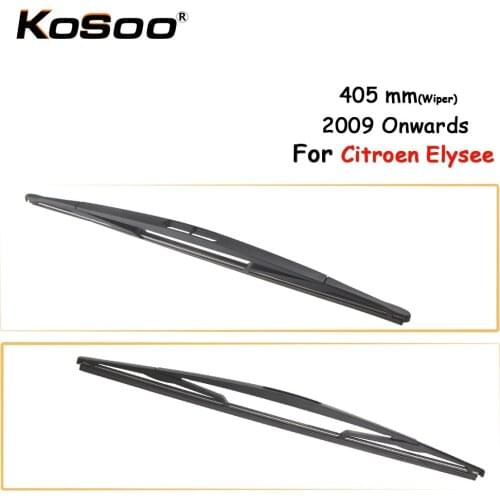 KOSOO Auto Rear Car Wiper Blade For Citroen Elysee,405mm 2009 Onwards Rear Window Windshield Wiper Blades Arm,Car Accessories