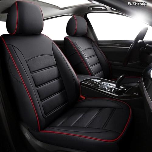 FUZHKAQI Custom Leather car seat covers For Toyota 86 Previa Sienna Venza Fortuner Fj CRUISER MARK IZOA Avalon YARiS Verso VIOS